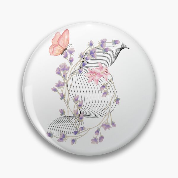 Item preview, Watercolor Butterfly Floral Wreath | Botanical Flower Aesthetic Illustration designed and sold by Shehzadi Sana.