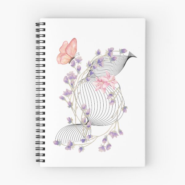 Item preview, Watercolor Butterfly Floral Wreath | Botanical Flower Aesthetic Illustration designed and sold by Shehzadi Sana.