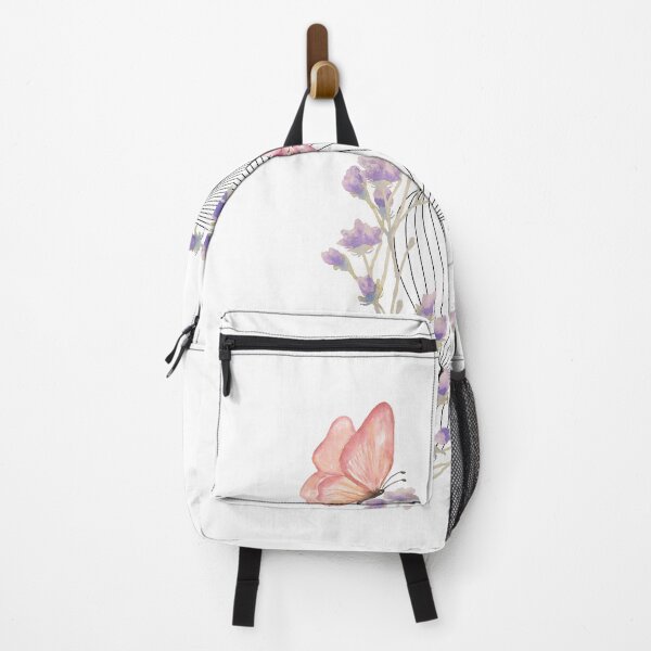 Item preview, Watercolor Butterfly Floral Wreath | Botanical Flower Aesthetic Illustration designed and sold by Shehzadi Sana.