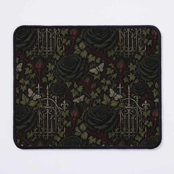 Item preview, Gothic Cottage Black Roses Garden Vintage Pattern designed and sold by StickyGuys.