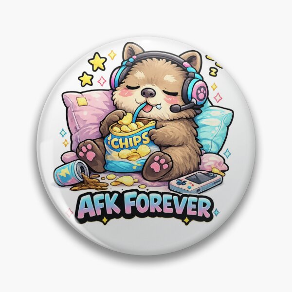 Item preview, AFK Forever Sleepy Gamer Capybara designed and sold by Houldi.