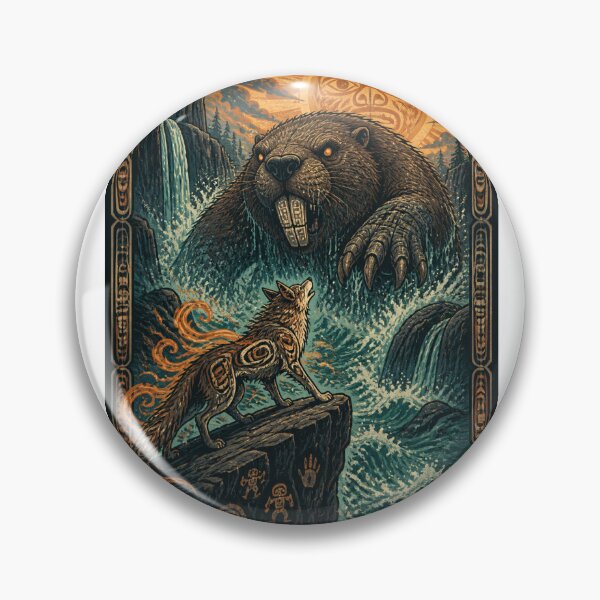 Item preview, Coyote Defeats Wishpoosh designed and sold by DBVisuals.