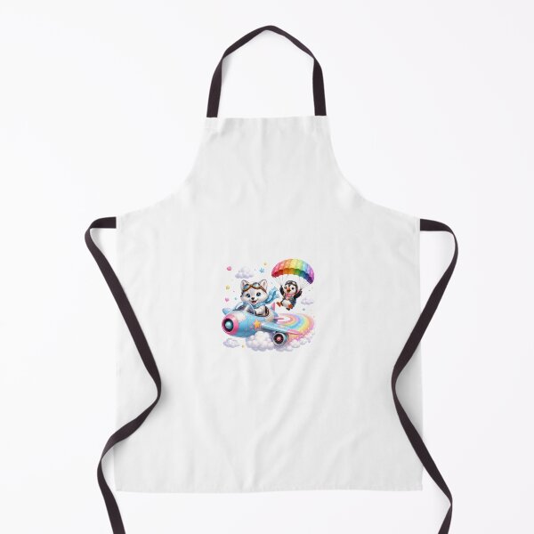 Item preview, Sky adventure with arctic fox and puffin designed and sold by QuirkNest Studio .