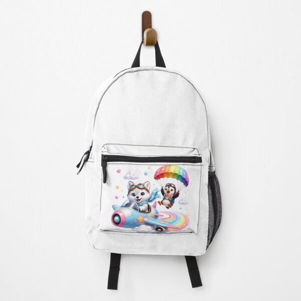 Item preview, Sky adventure with arctic fox and puffin designed and sold by QuirkNest Studio .