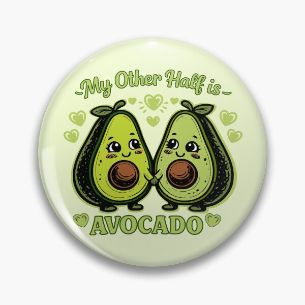 Item preview, My Other Half is Avocado | Kawaii love designed and sold by Pommes im Bett.