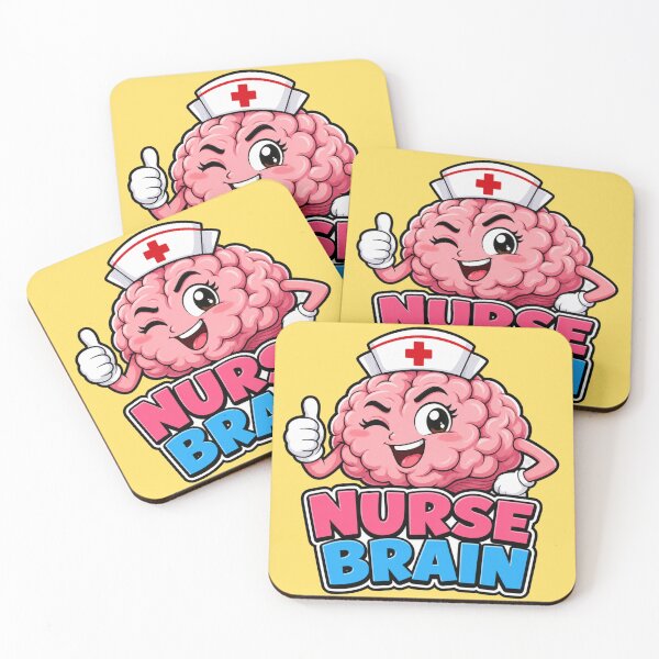 Item preview, Nurse Brain Funny Meme Cute Nursing Student RN Gift designed and sold by Arobinoz.