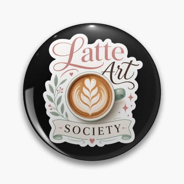 Item preview, Latte Art Society Coffee Sticker  designed and sold by Sketchlegacy.