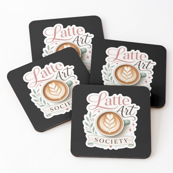 Item preview, Latte Art Society Coffee Sticker  designed and sold by Sketchlegacy.
