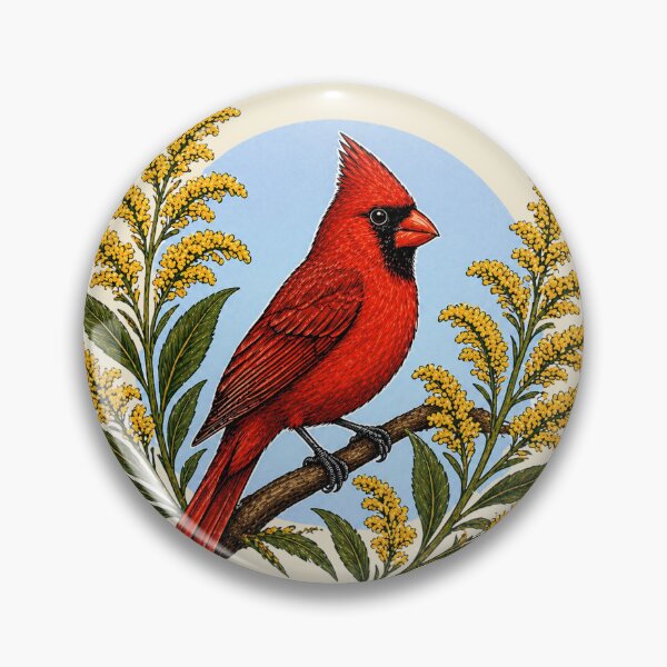 Item preview, Kentucky Cardinal Goldenrod Emblem designed and sold by The-Drip-Studio.