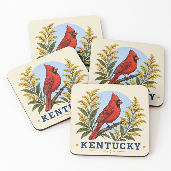 Item preview, Kentucky Cardinal Goldenrod Emblem designed and sold by The-Drip-Studio.