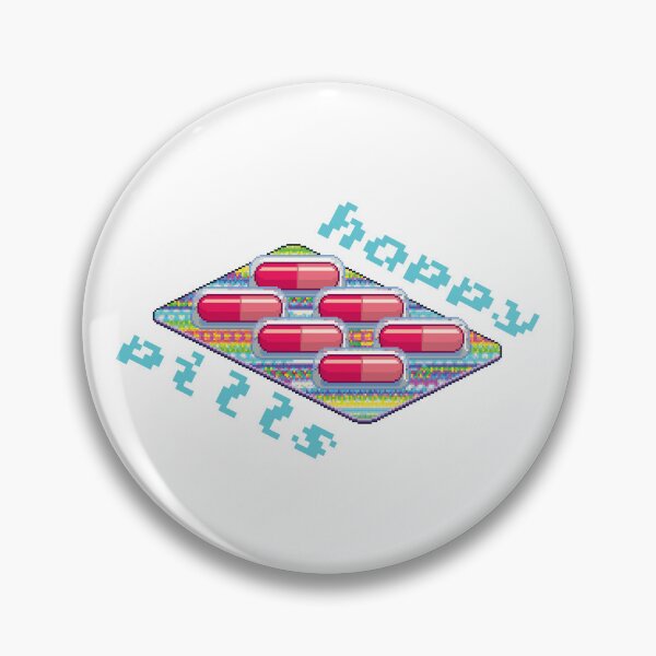 Item preview, Happy Pills RETRO (Aqua on White) designed and sold by PawsitiveMum3.