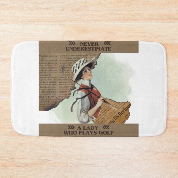 Item preview, Never Underestimate A Lady Who Plays Golf - Lady Plays Golf - Women Plays Golf Poster designed and sold by CYGIS STORE.