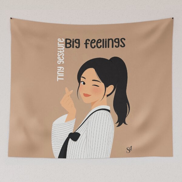 Item preview, Vector Illlustration: "Tiny Gestures Big Feelings" designed and sold by Siaotie Studio.