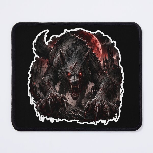 Item preview, Werewolf Halloween Art – Dark Wolf Monster Horror Design designed and sold by SMARTKIT  DESIGNAGENCY.
