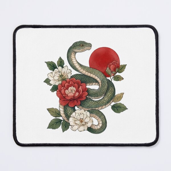 Item preview, Botanical Snake Watercolor Illustration designed and sold by Kivelo.