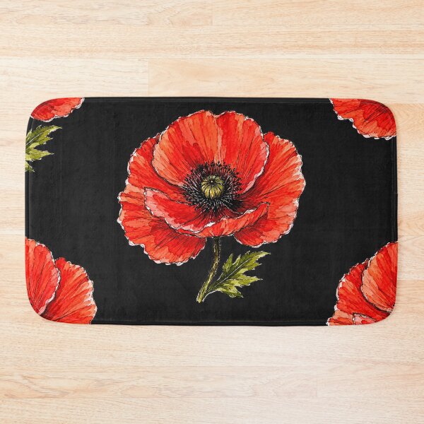 Item preview, Hand Drawn Poppy Watercolor Botanical Floral Illustration designed and sold by ColorSplash123.
