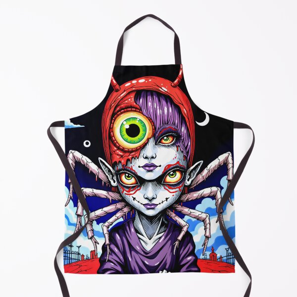 Item preview, Dark Spider Creature Head – Creepy Weird Character designed and sold by QQQueen.