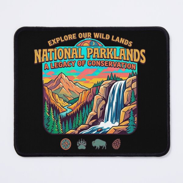 Item preview, National Parklands Explore Our Wild Lands Conservation Design designed and sold by Swanny's Custom T-shirt and Gift Designs.
