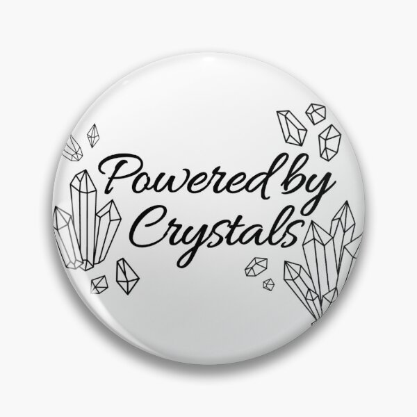 Item preview, Powered By Crystals | Witchy Crystal Lover Sticker designed and sold by MoonSpellStudio.