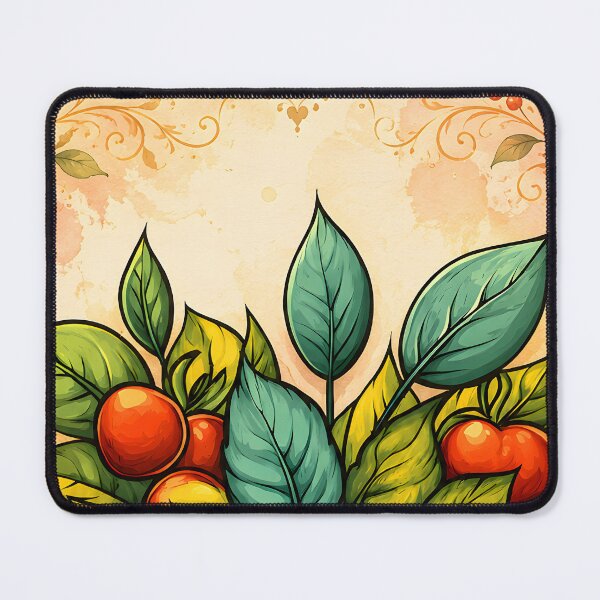 Item preview, Hearts 22 - Vintage Orange Heart and Leaves Art designed and sold by NikaNavi.