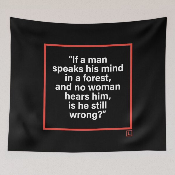 Item preview, Red Frame Thoughts | Minimal Typography Art designed and sold by Lifer Art and Design.