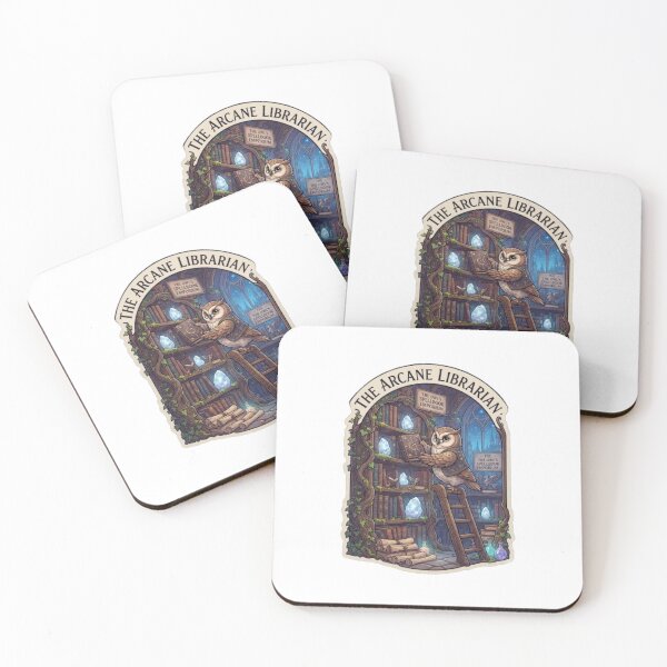 Item preview, The Arcane Librarian | Owl's Spellbook Emporium | Enchanted Magic Library | Fantasy Owl Book Lover Sticker designed and sold by MrDev.