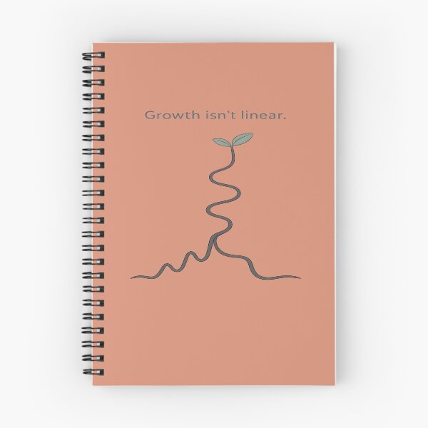 Item preview, Growth Isn't Linear Sprout Illustration | Minimalist Self Growth Quote Design designed and sold by RizRay.