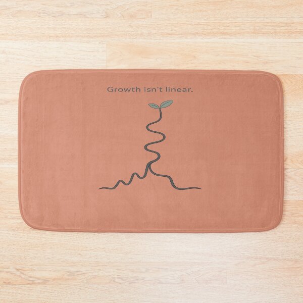 Item preview, Growth Isn't Linear Sprout Illustration | Minimalist Self Growth Quote Design designed and sold by RizRay.