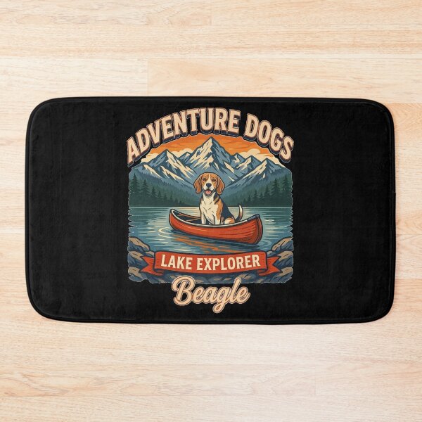 Item preview, Adventure Dogs – Lake Explorer | Beagle Vintage Canoe Camping designed and sold by No Excuses Supply.