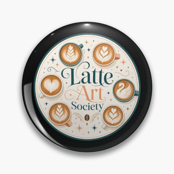 Item preview, Latte Art Circle Coffee Society designed and sold by Sketchlegacy.