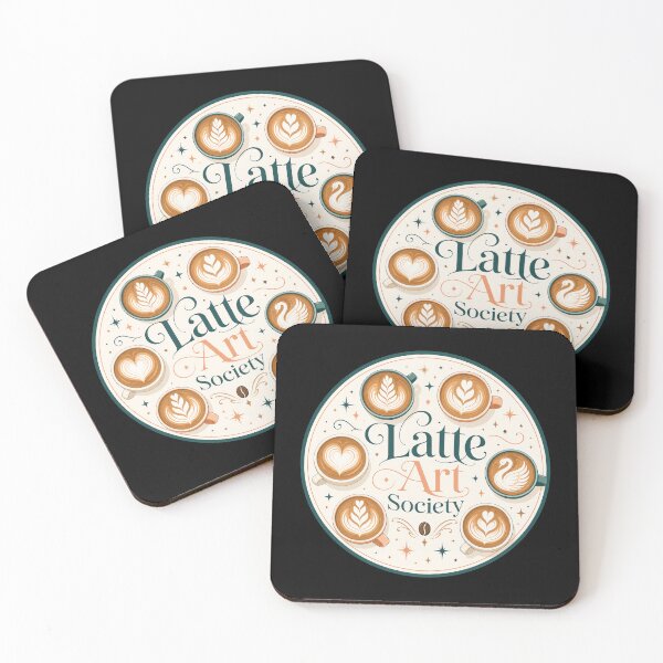 Item preview, Latte Art Circle Coffee Society designed and sold by Sketchlegacy.