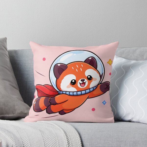 Item preview, Cute Flying Astronaut Red Panda - KawaiiSuperhero designed and sold by RedpandasMerch.