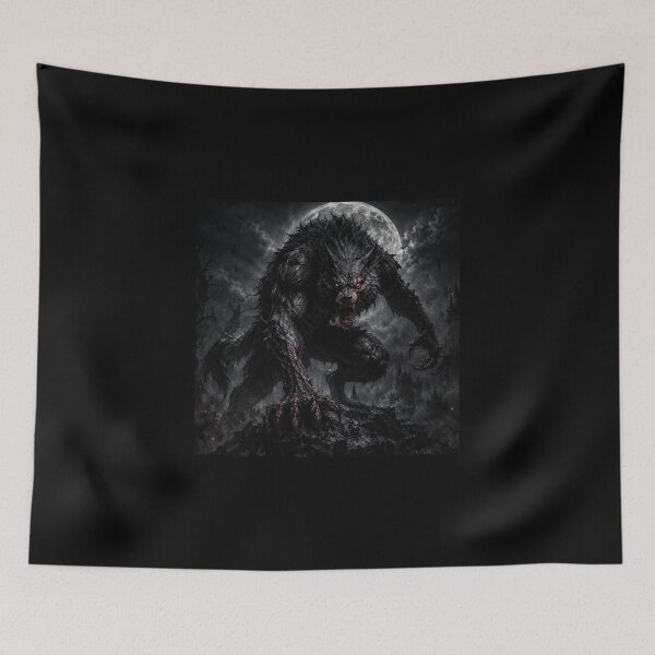 Item preview, Werewolf Halloween Art – Dark Wolf Monster Horror Design designed and sold by SMARTKIT  DESIGNAGENCY.