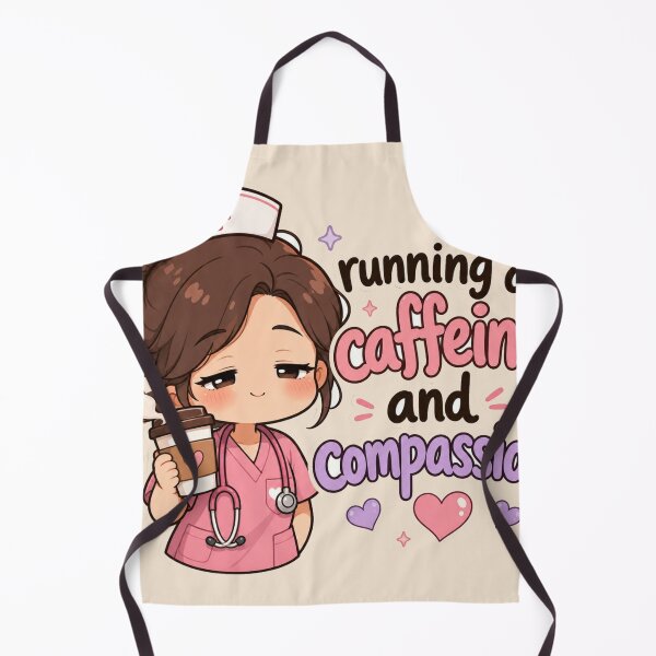 Item preview, Cute Kawaii Nurse Coffee Caffeine Compassion Funny Gift designed and sold by Arobinoz.