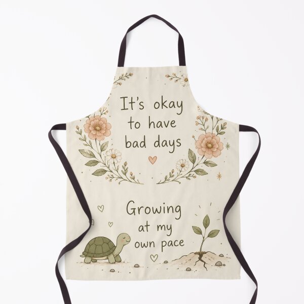 Item preview, Growing at My Own Pace | It's Okay to Have Bad Days | Mental Health Wall Art | Boho Floral Printable | Sage Green Decor designed and sold by LuxeBuzz.