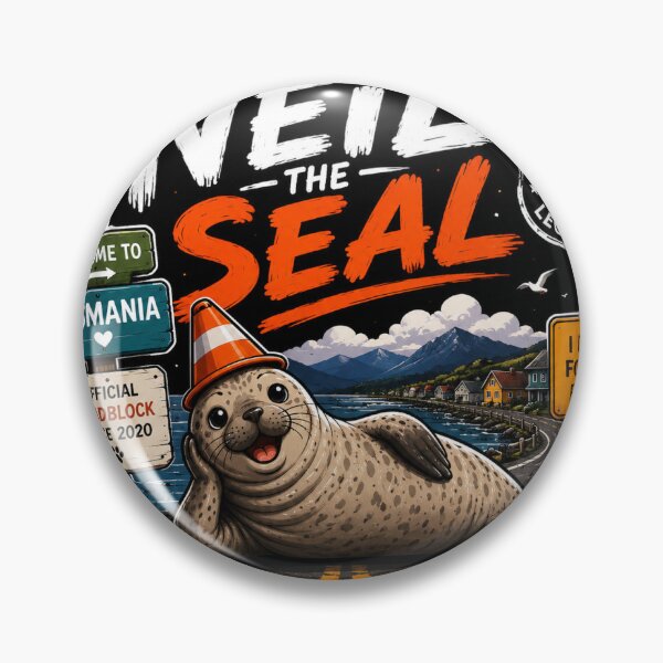 Item preview, Neil the Seal Tasmania Funny Vintage Graphic designed and sold by BoomStic4ers1.