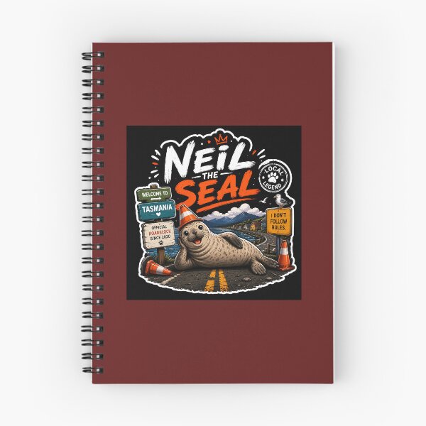 Item preview, Neil the Seal Tasmania Funny Vintage Graphic designed and sold by BoomStic4ers1.