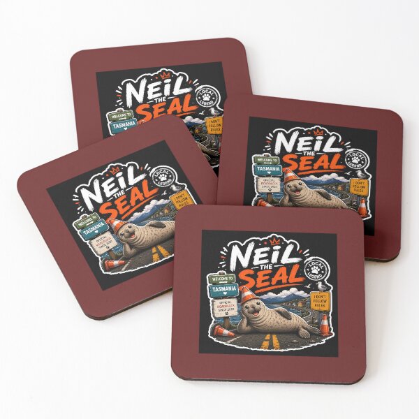 Item preview, Neil the Seal Tasmania Funny Vintage Graphic designed and sold by BoomStic4ers1.