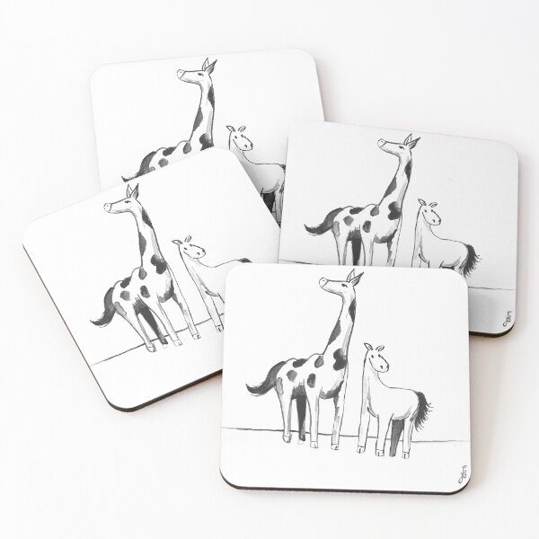 Item preview, Great Friends Black Ink Drawing designed and sold by BOKEbyTC.