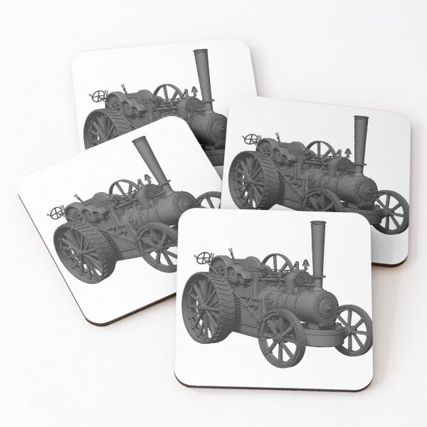 Item preview, Steam Tractor Monochrome Illustration designed and sold by brucebrazil.