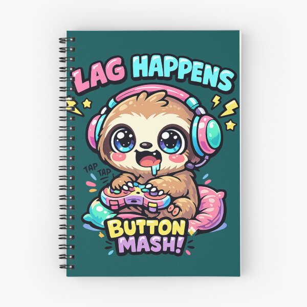 Item preview, Lag Happens Button Mash Sloth designed and sold by Houldi.