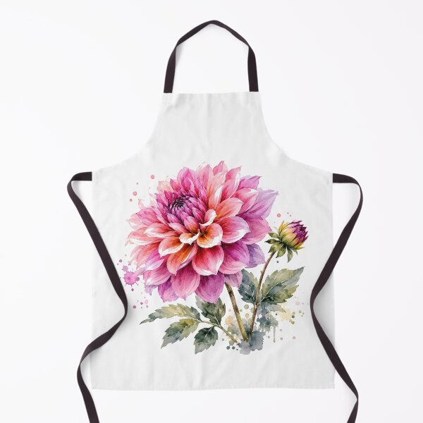 Item preview, Pink Dahlia Watercolor Floral Botanical Bloom designed and sold by Moizento.