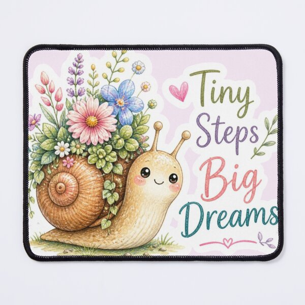 Item preview, Tiny Steps Big Dreams Cute Snail Floral designed and sold by carthagia.