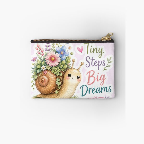 Item preview, Tiny Steps Big Dreams Cute Snail Floral designed and sold by carthagia.