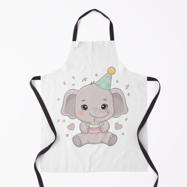 Item preview, A Cheerful Baby Elephant - Pastel Soft Grey, Birthday Gift designed and sold by DigitfanStudio.