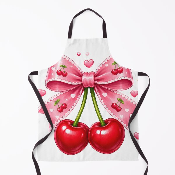 Aperçu de l'œuvre Kawaii Cherry Bow Cute Coquette créée et vendue par Pampam-stickers.