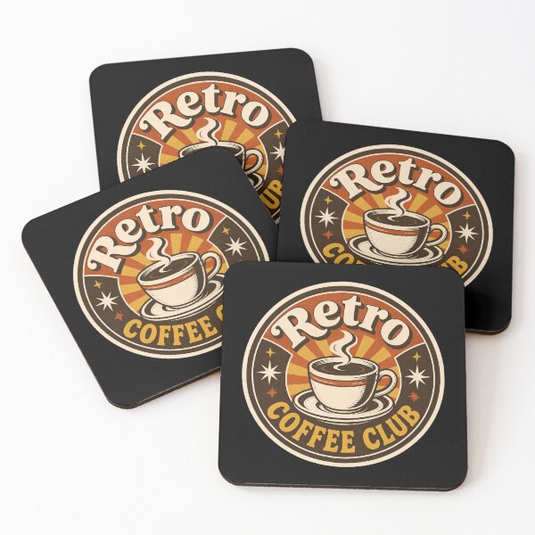 Item preview, Retro Coffee Club Vintage Badge  designed and sold by Sketchlegacy.