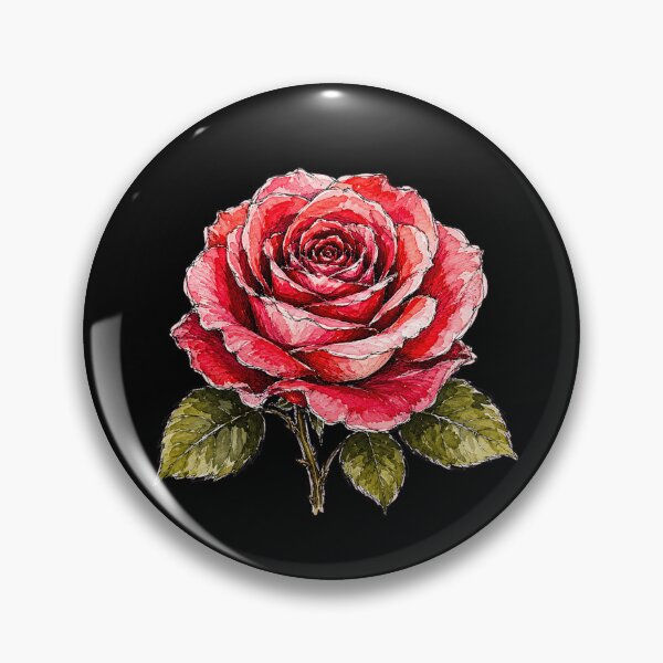 Item preview, Hand Drawn Rose Watercolor Botanical Floral Illustration designed and sold by ColorSplash123.