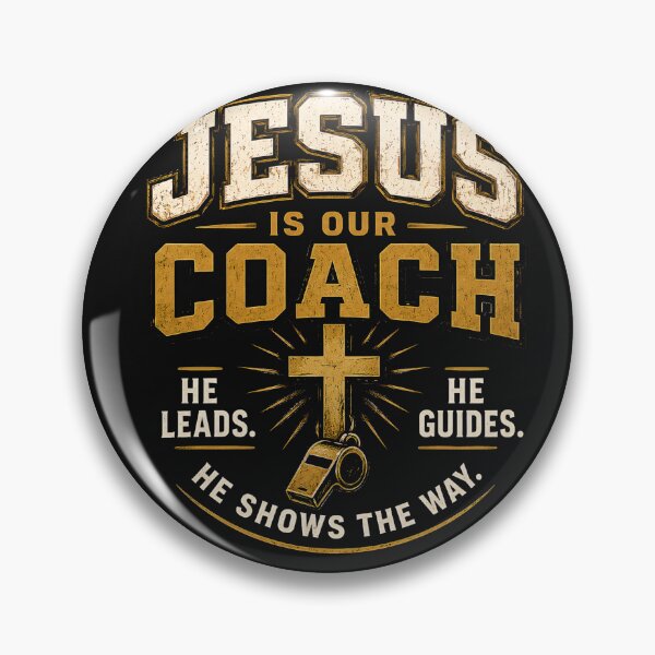 Item preview, Jesus Is Our Coach,  Christian Apparel  Lead with Faith. Follow Jesus. designed and sold by KINGDOM GOLD STUDIO.