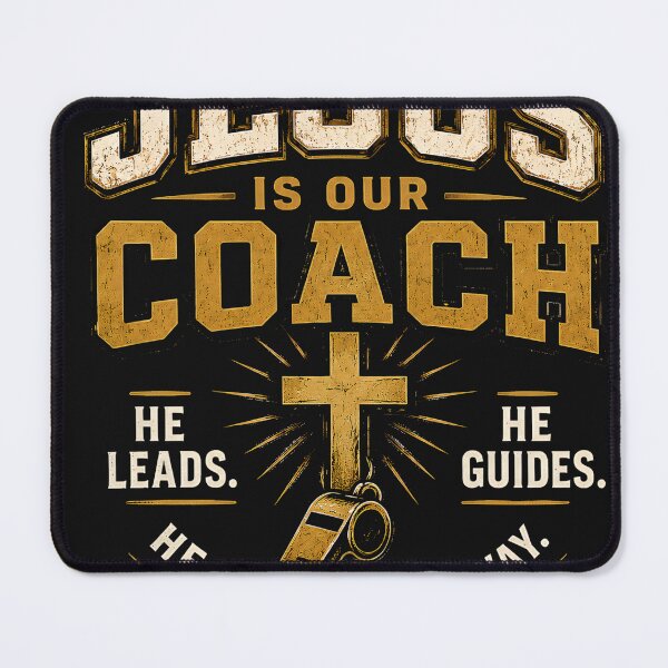 Item preview, Jesus Is Our Coach,  Christian Apparel  Lead with Faith. Follow Jesus. designed and sold by KINGDOM GOLD STUDIO.